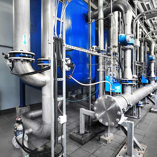 Beispiel einer Industrieanlage für die Wasseraufbereitung